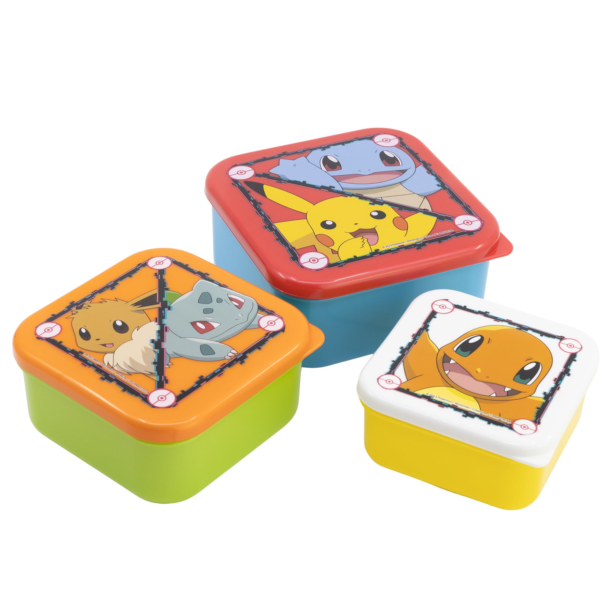 STOR 3 PCS NESTING SNACK BOXES SET POKEMON