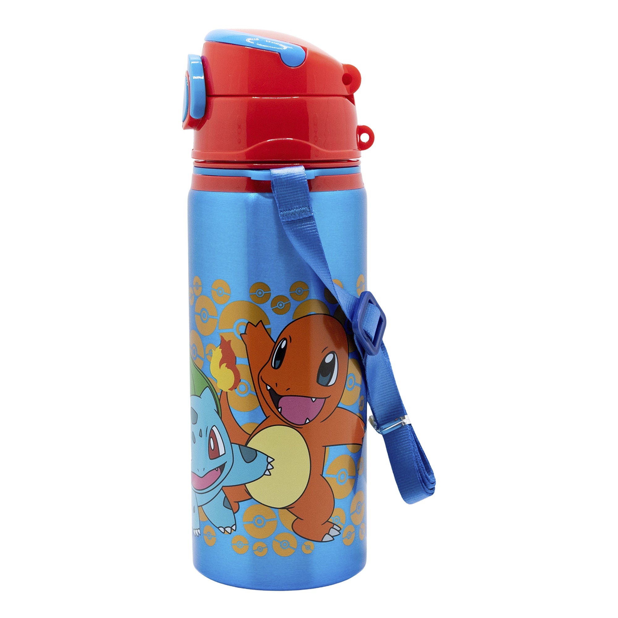 STOR ALUMINIUM POP UP BOTTLE WITH STRAP 730 ML POKEMON