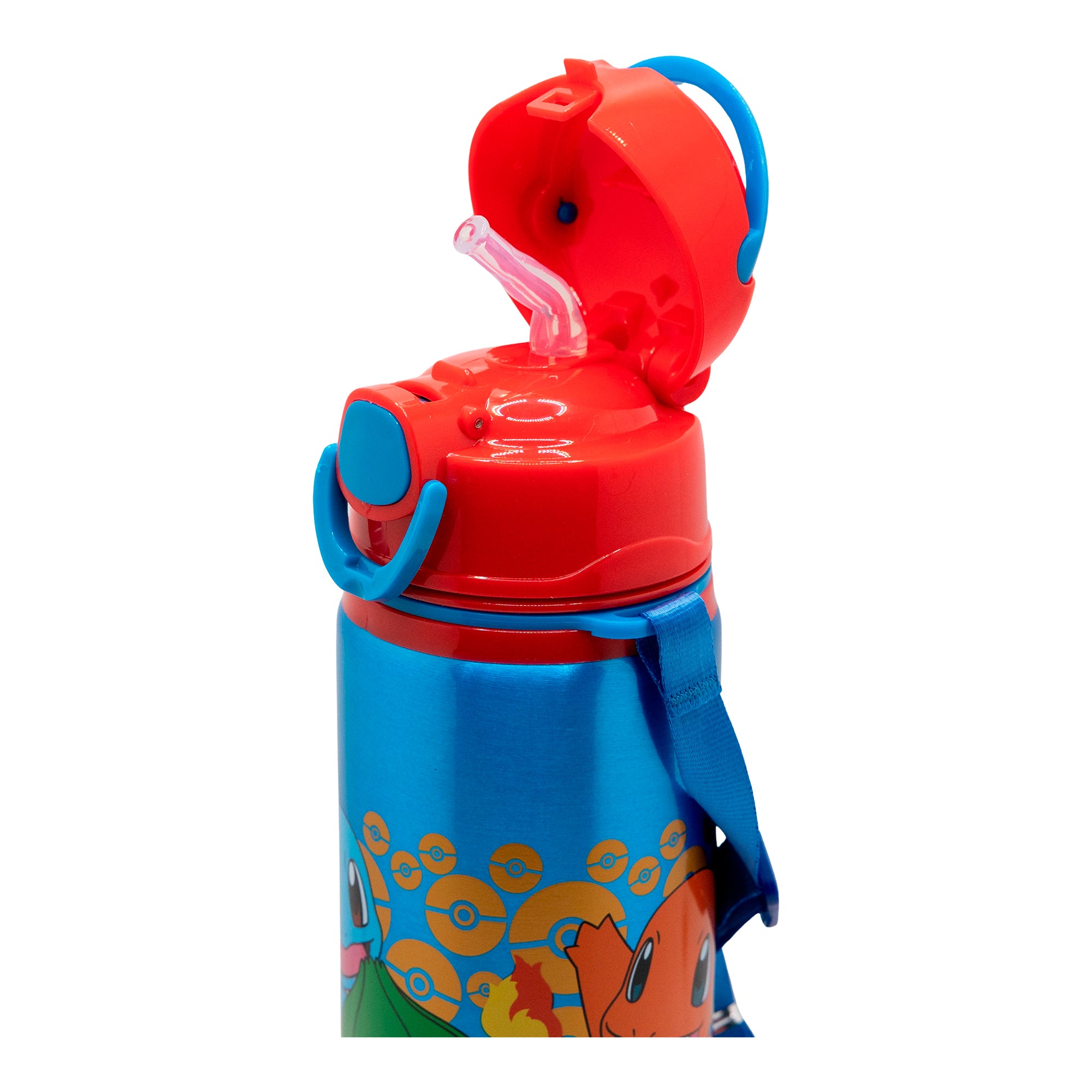 STOR ALUMINIUM POP UP BOTTLE WITH STRAP 730 ML POKEMON