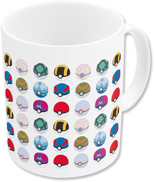 Taza Cerámica Pokémon All Pokeballs Ever 11oz Colección