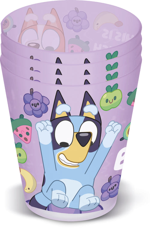 Vasos PP Set de 4 Unidades 285 ml Bluey