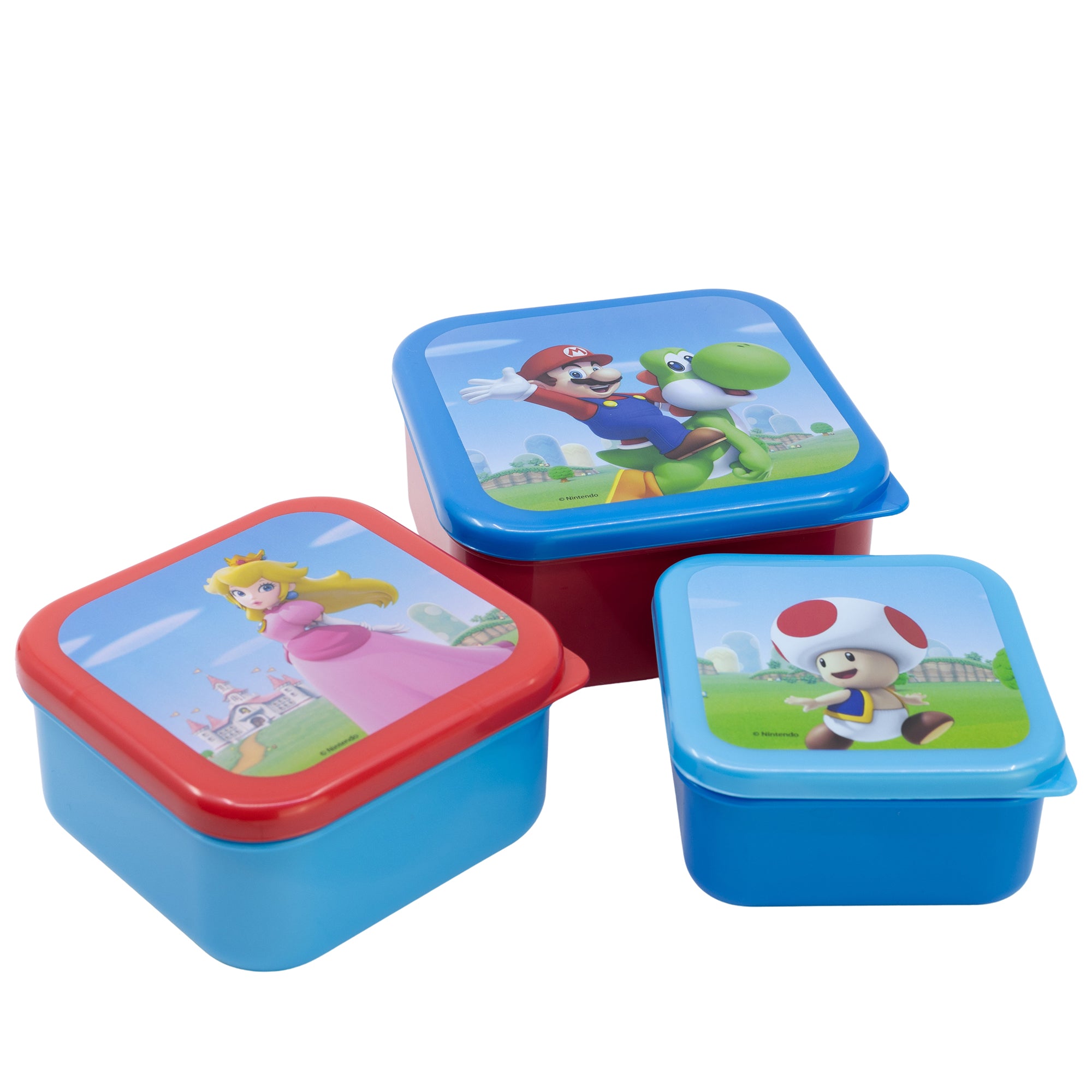 STOR 3 PCS NESTING SNACK BOXES SET MARIOBROS