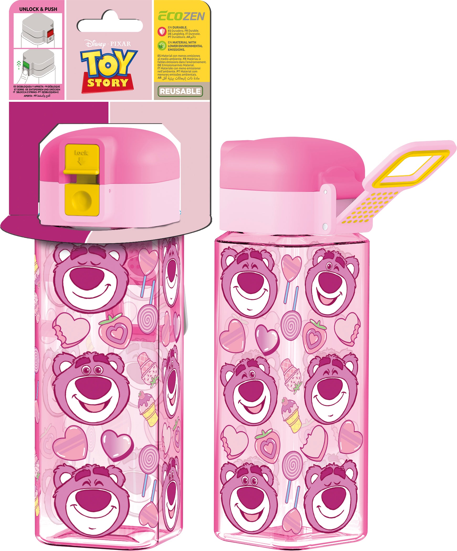 BOTELLA ROBOT CON CIERRE 550 ML LOTSO