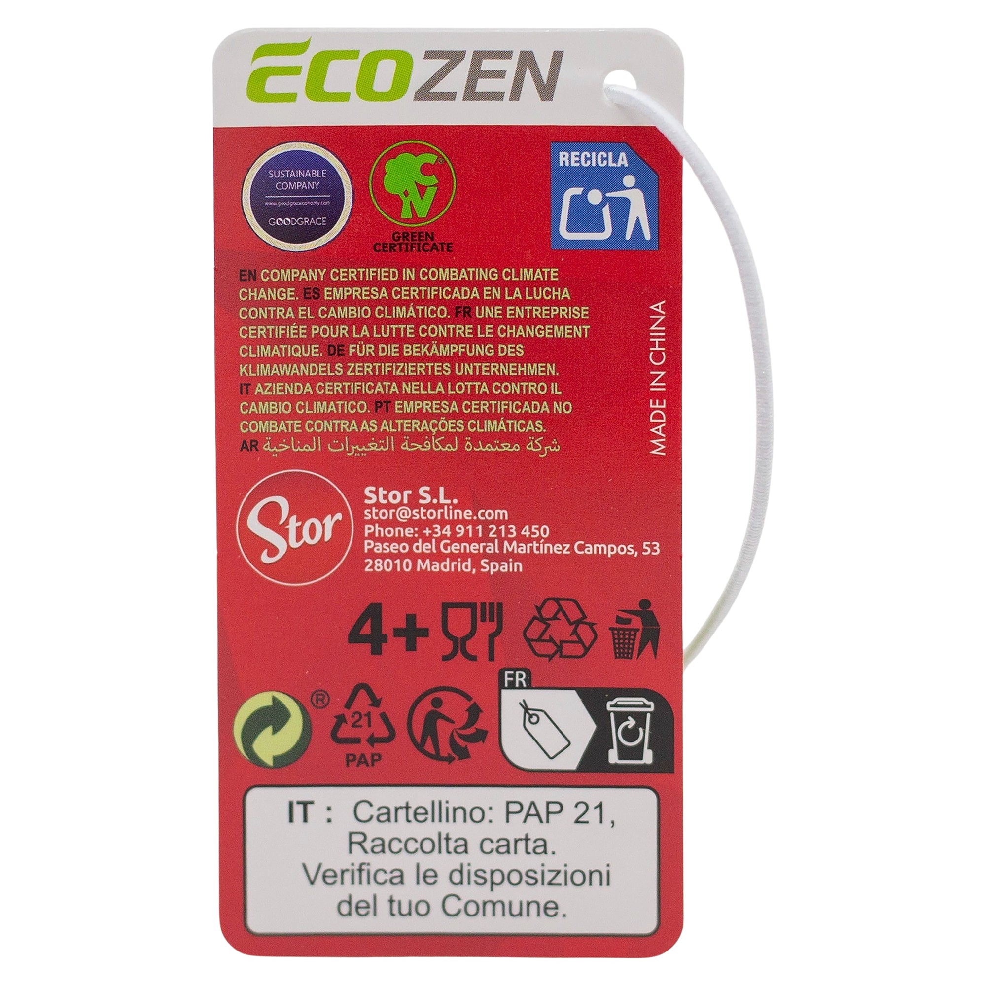 STOR LARGE ECOZEN BOTTLE  580ML LOTSO