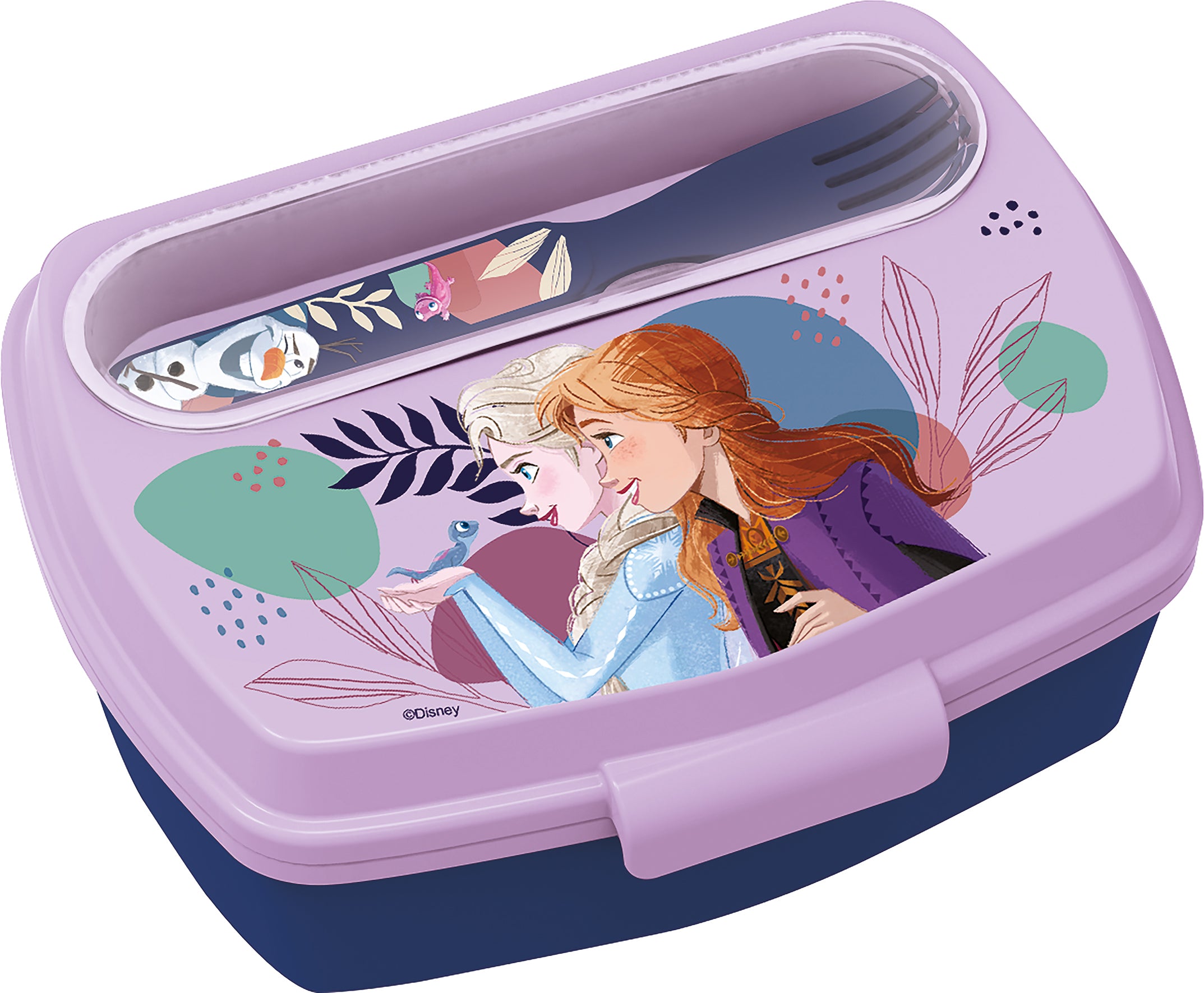 HERMETICO RECTANGULAR  CON CUBIERTOS FROZEN.