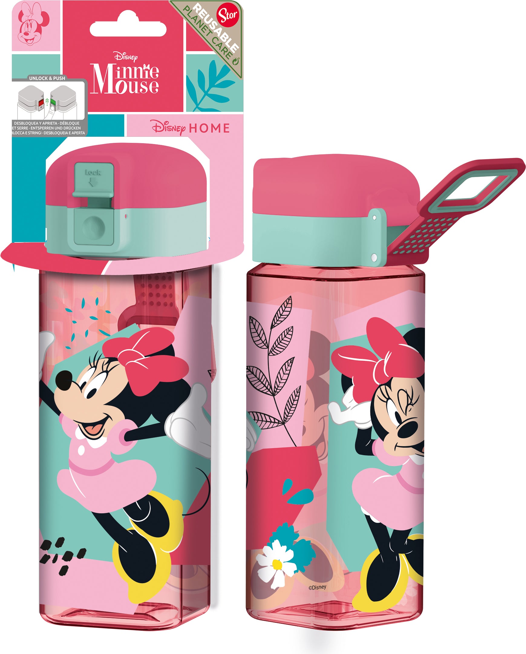 BOTELLA ROBOT C/CIERRE 550 ML MINNIE MOUSE