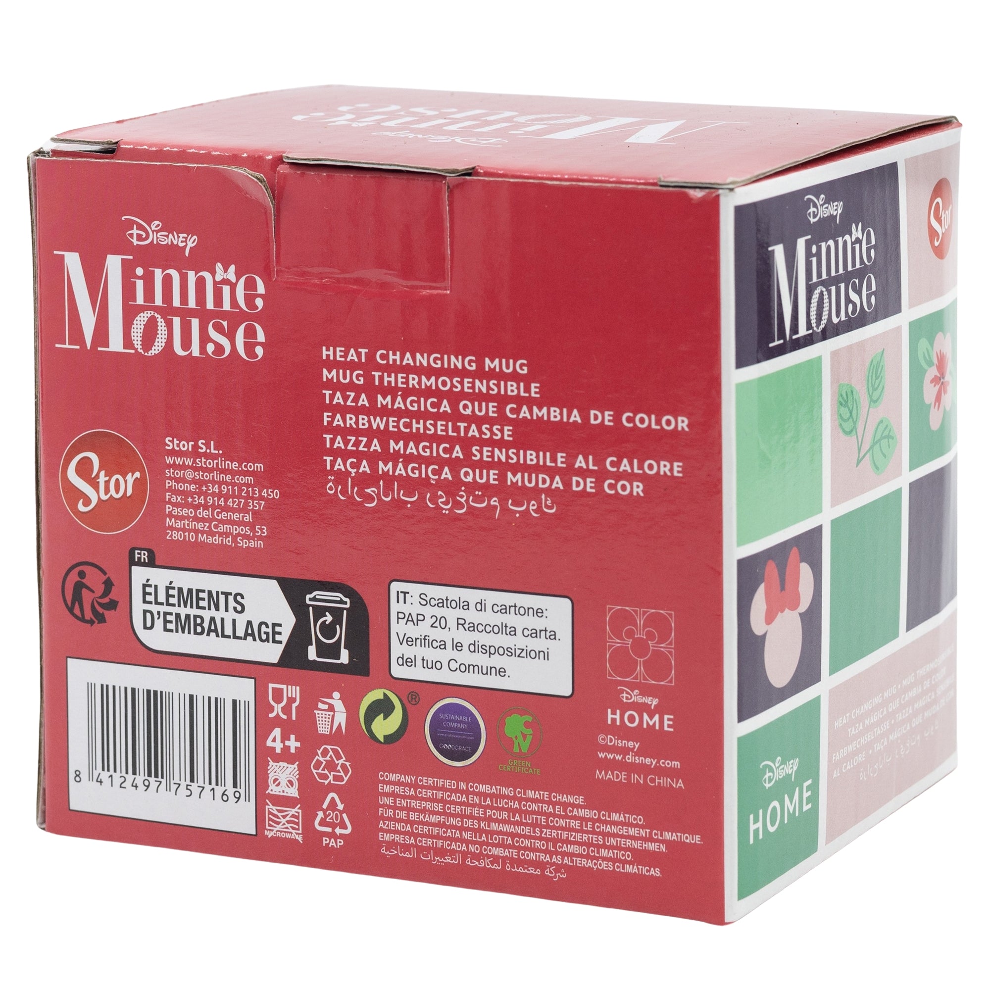 SET MUG 330 ML MINNIE MOUSE GARDENING TAZA MAGICA