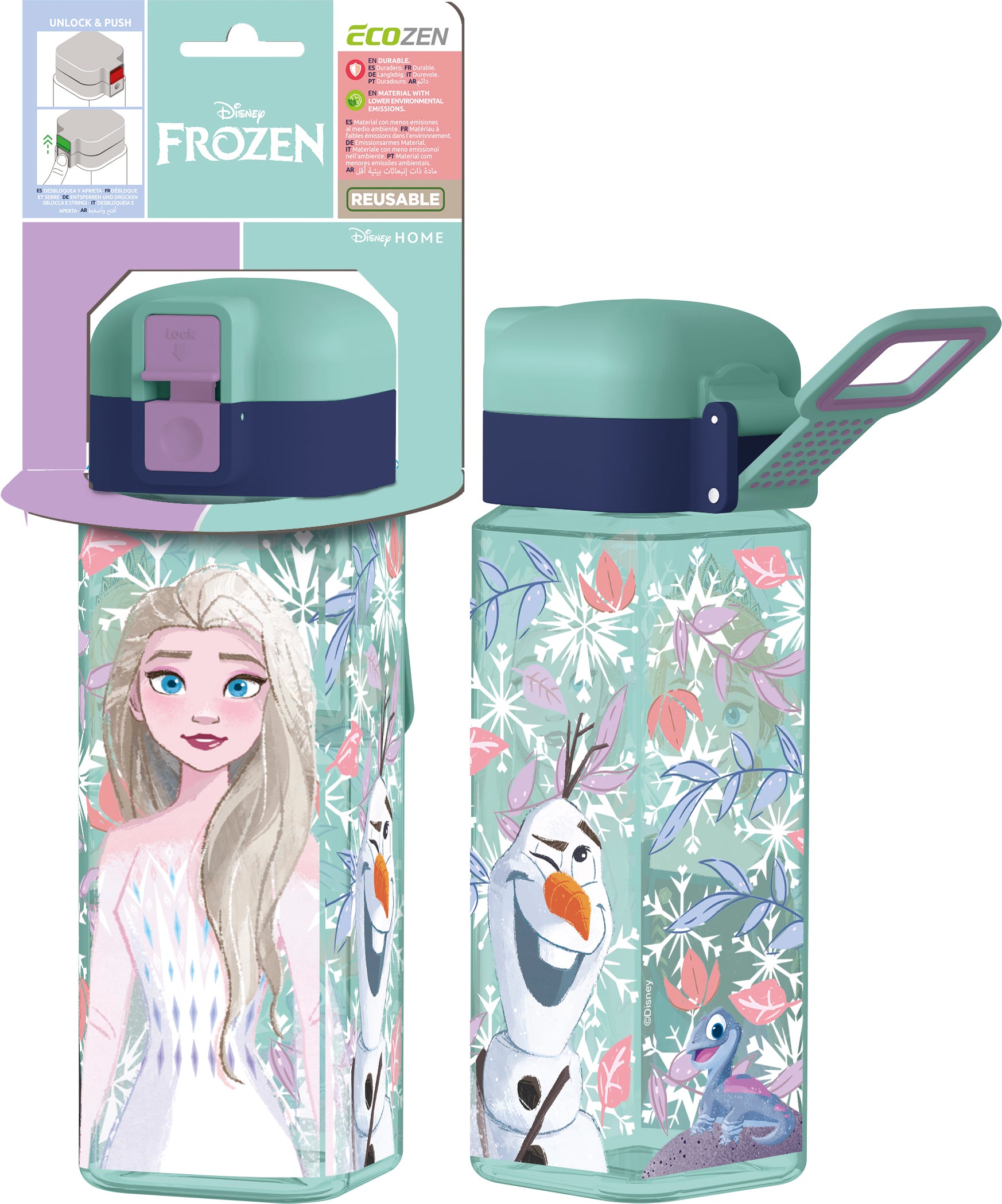 BOTELLA ROBOT C/CIERRE 550 ML FROZEN