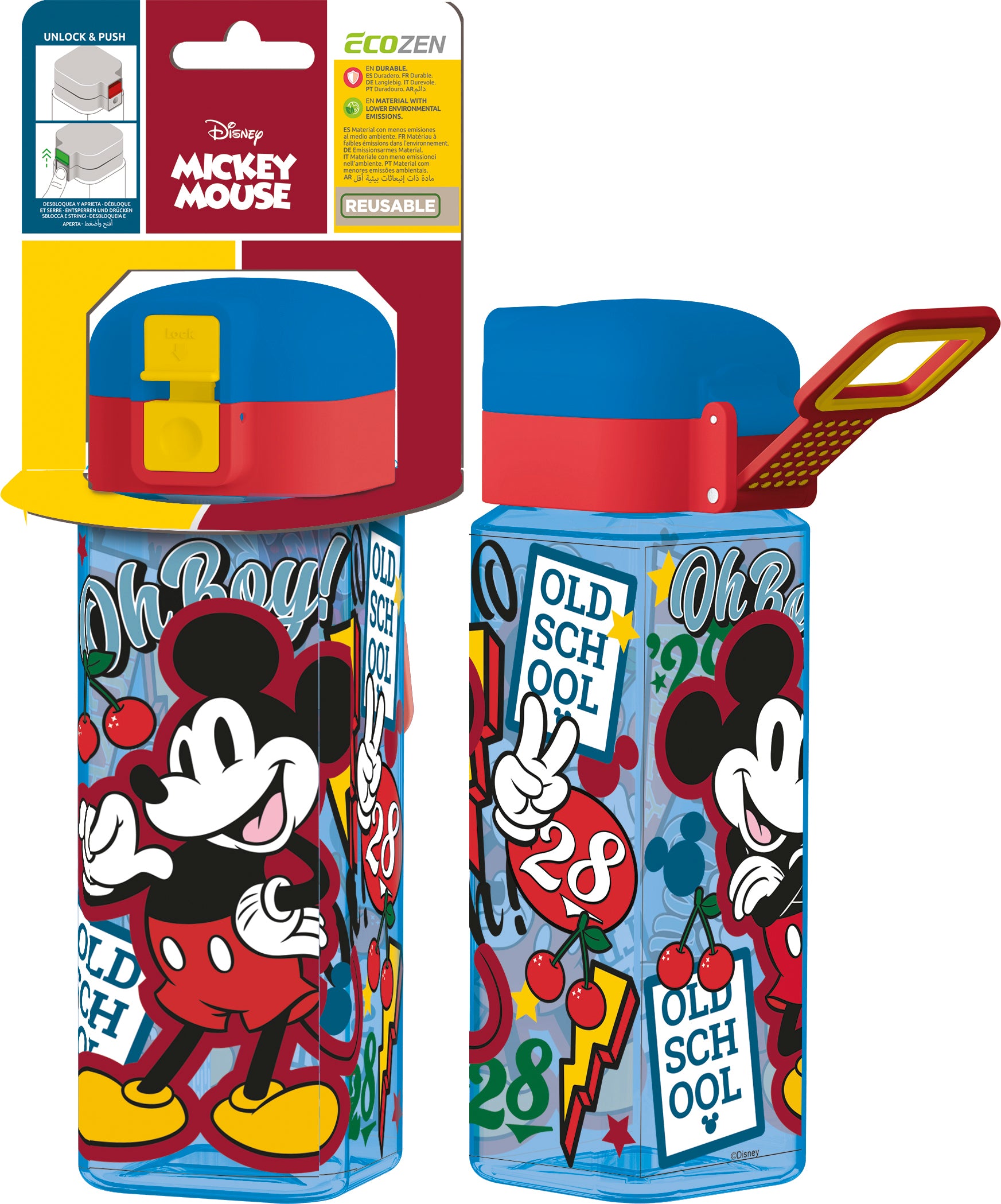 BOTELLA ROBOT C/CIERRE 550 ML MICKEY