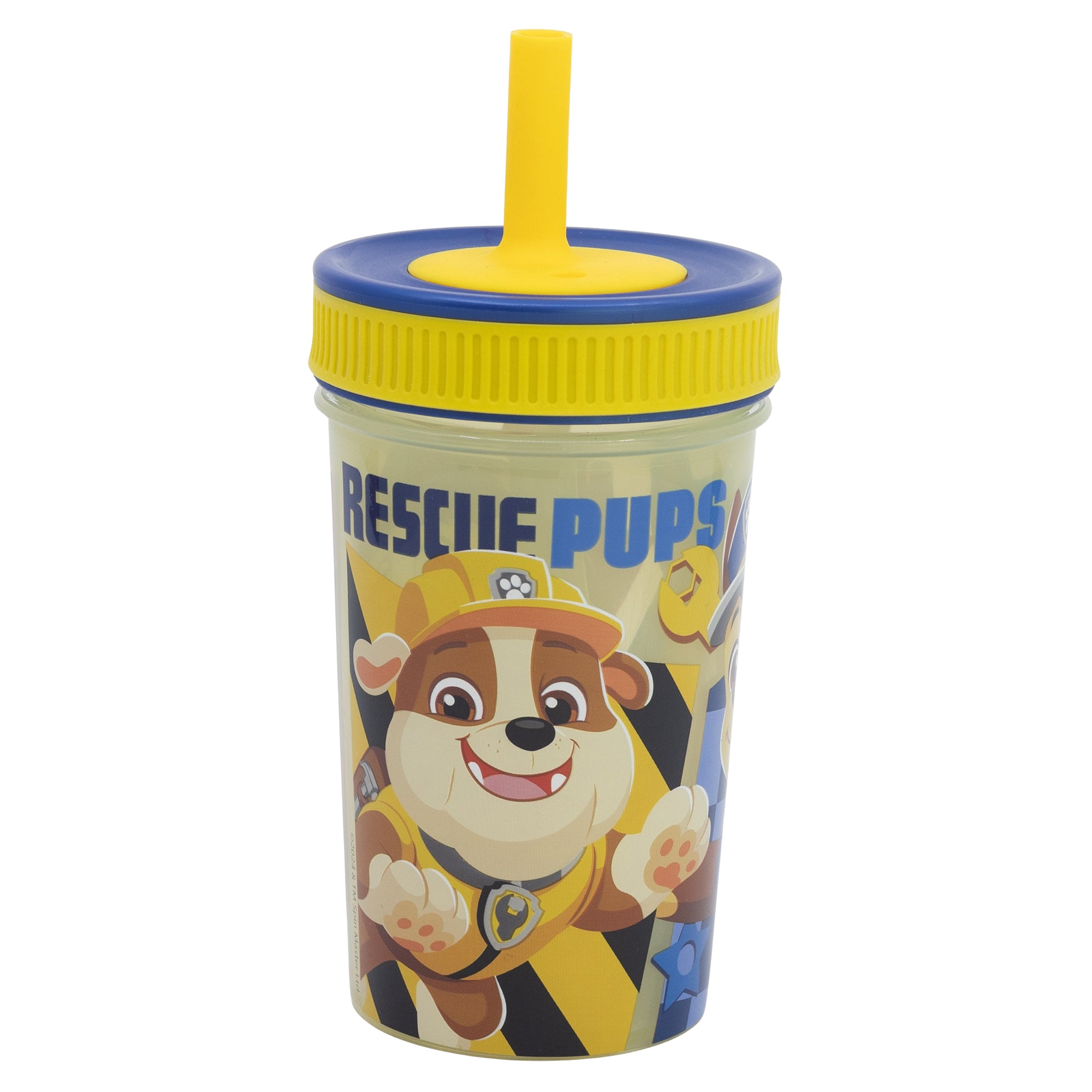 STOR LEAK PROOF SILICONE STRAW TUMBLER PAW PATROL BOY RESCUE PUPS