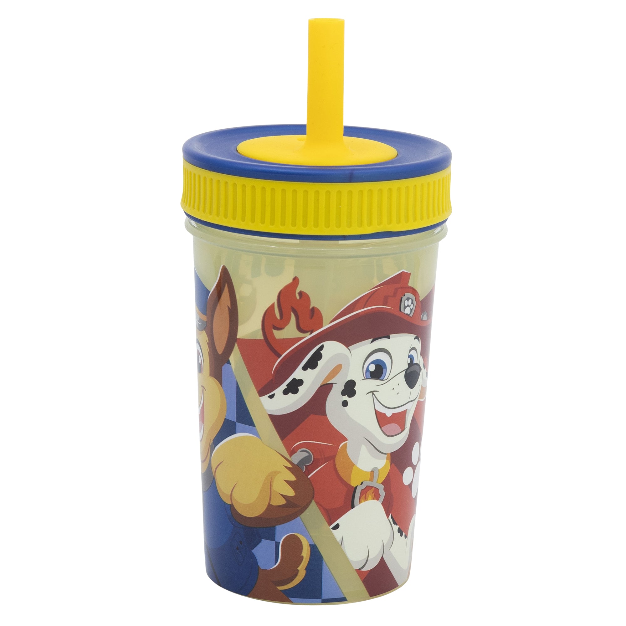 STOR LEAK PROOF SILICONE STRAW TUMBLER PAW PATROL BOY RESCUE PUPS
