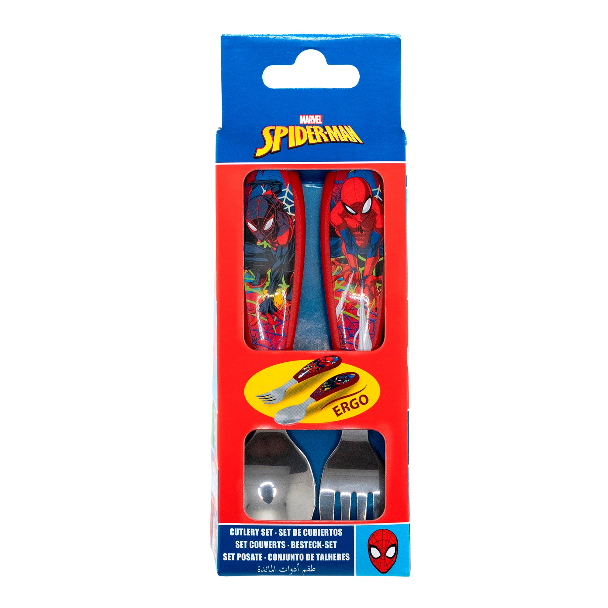 CUBIERTOS METALICOS 2PCS SPIDERMAN