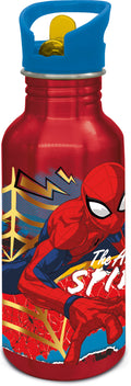 STOR NEVADA ALUMINIUM SIPPER BOTTLE 545 ML SPIDERMAN