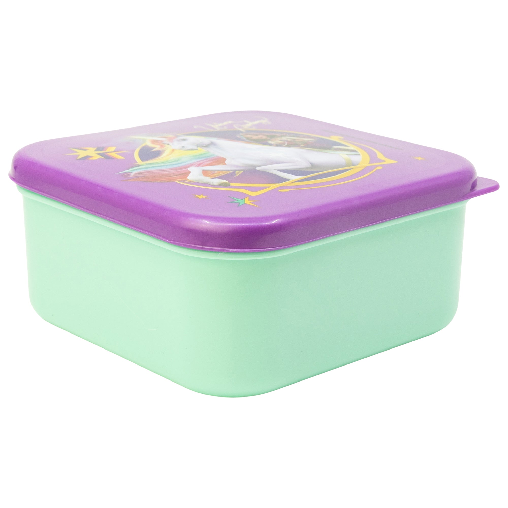 STOR 3 PCS NESTING SNACK BOXES SET UNICORN ACADEMY