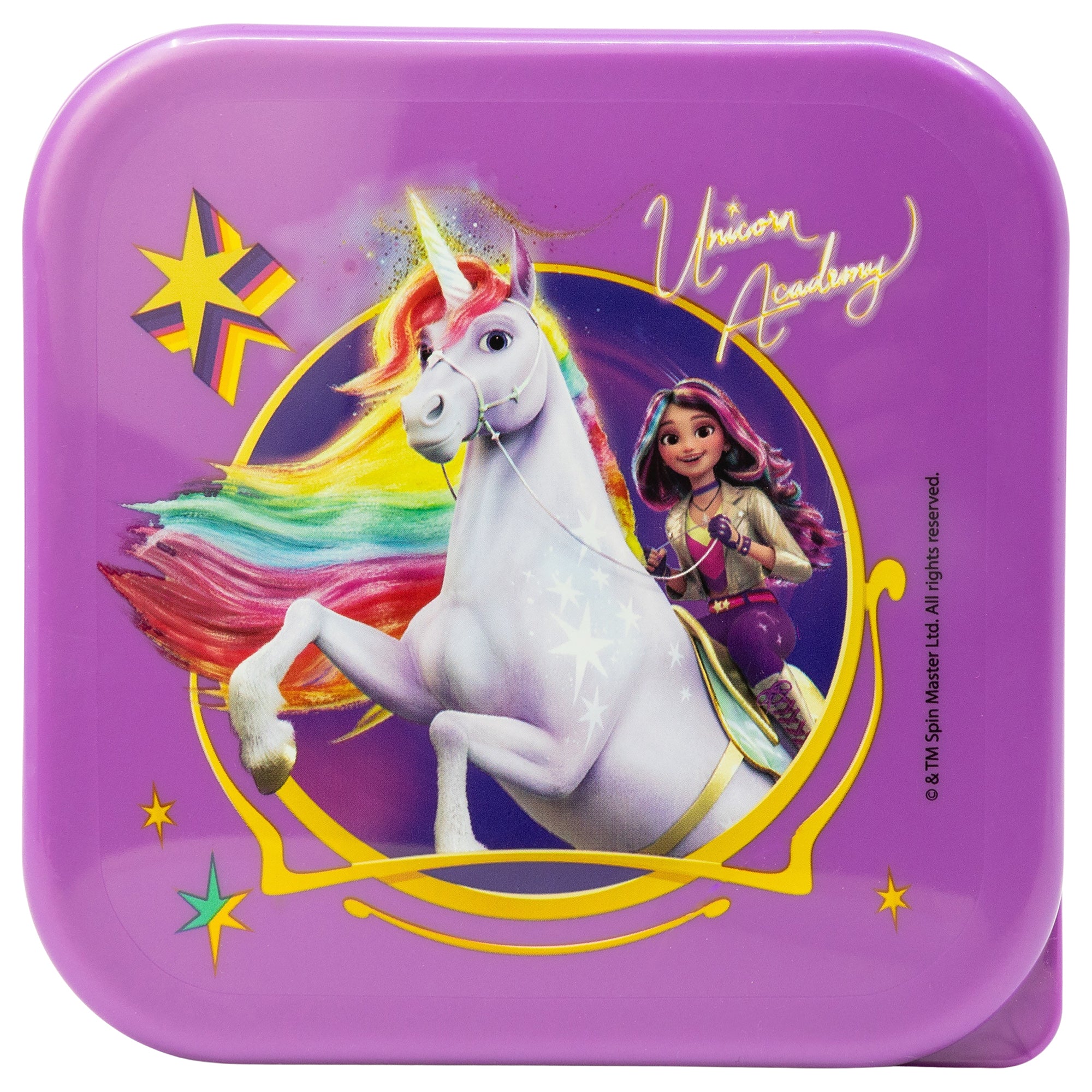STOR 3 PCS NESTING SNACK BOXES SET UNICORN ACADEMY