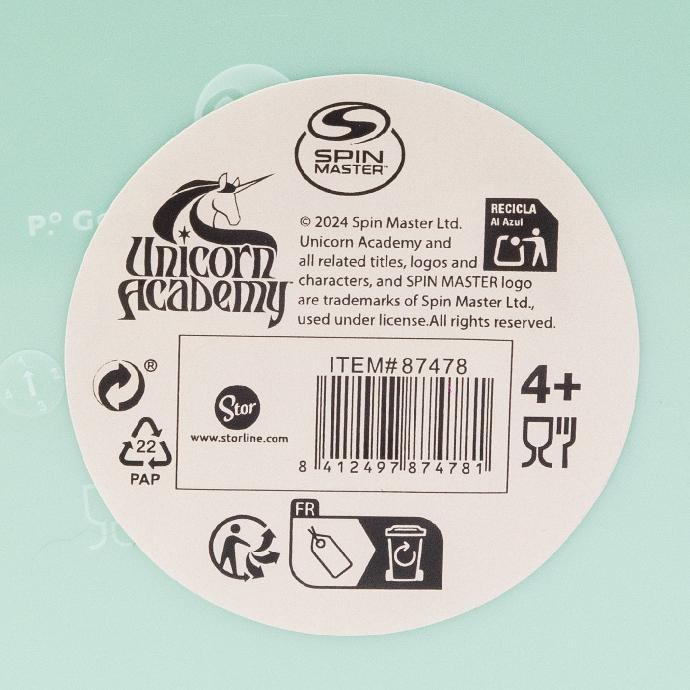 STOR 3 PCS NESTING SNACK BOXES SET UNICORN ACADEMY