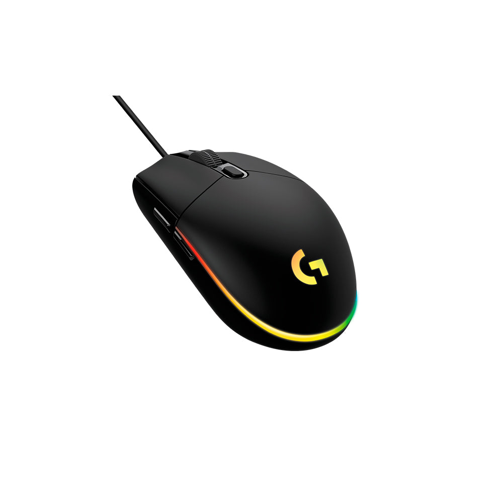 MOUSE LOGITECH G203 LIGHTSYNC OPTICAL 8000 DPI RGB BLACK (910-005790)-P