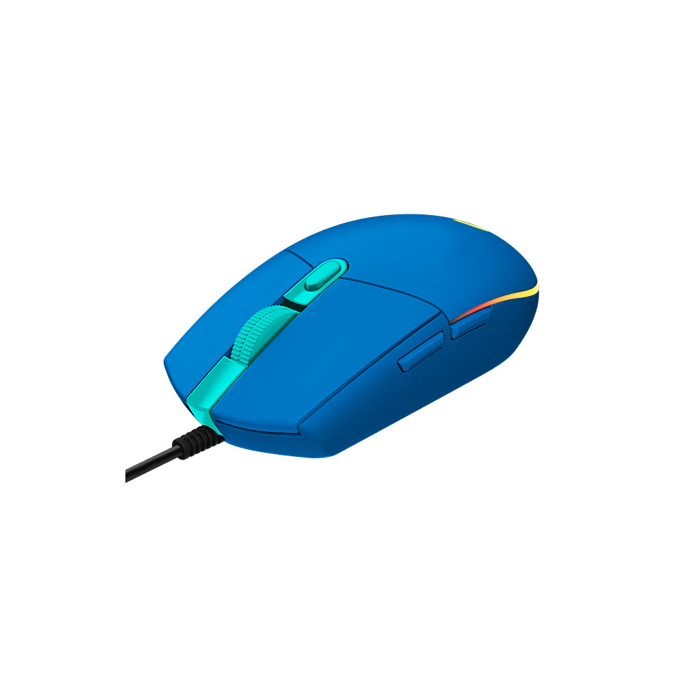 MOUSE LOGITECH G203 LIGHTSYNC OPTICAL 8000 DPI RGB BLUE (910-005792)-P