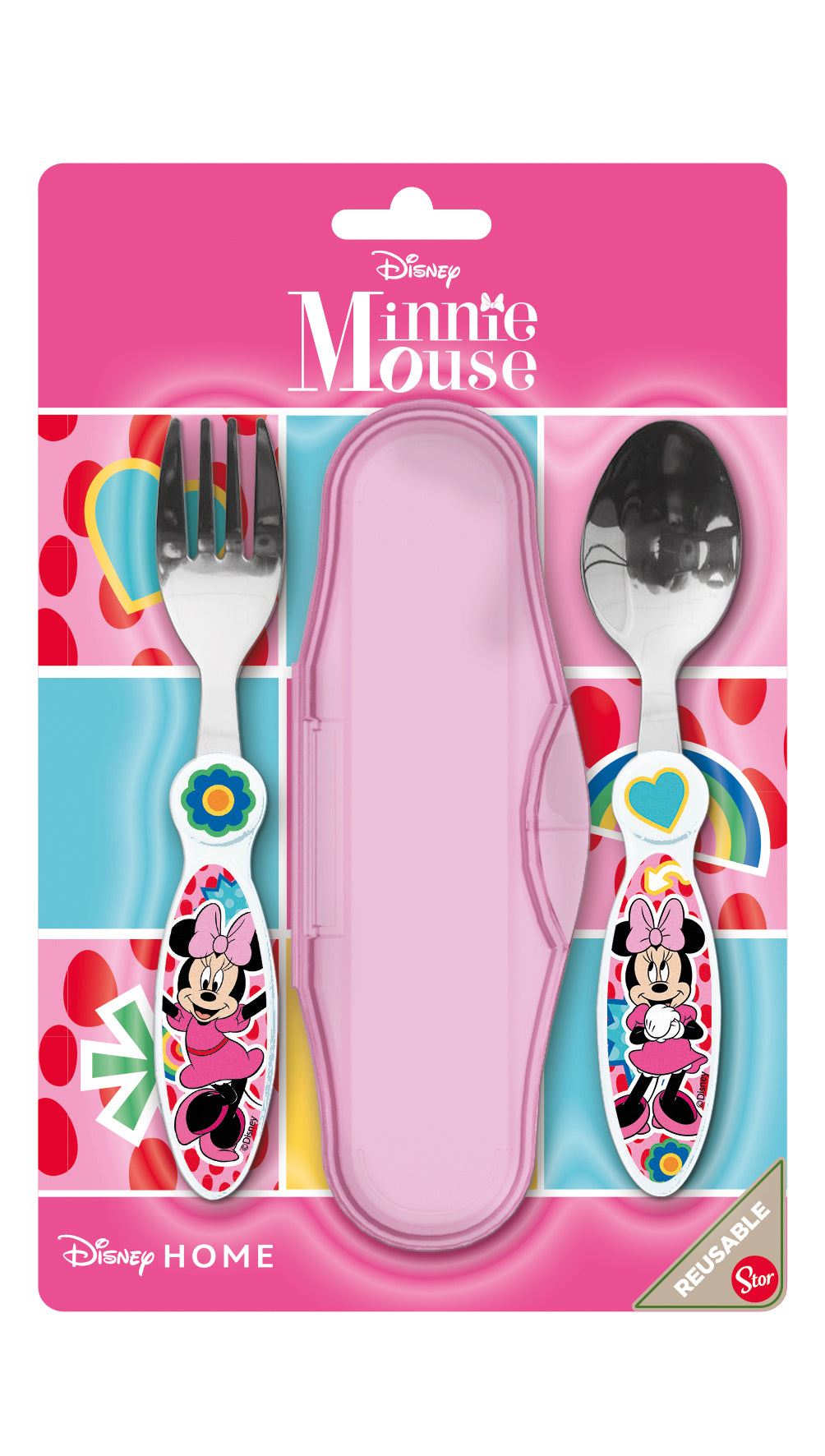 STOR SET CUBIERTOS METALICOS 2 UDS MINNIE INVKY