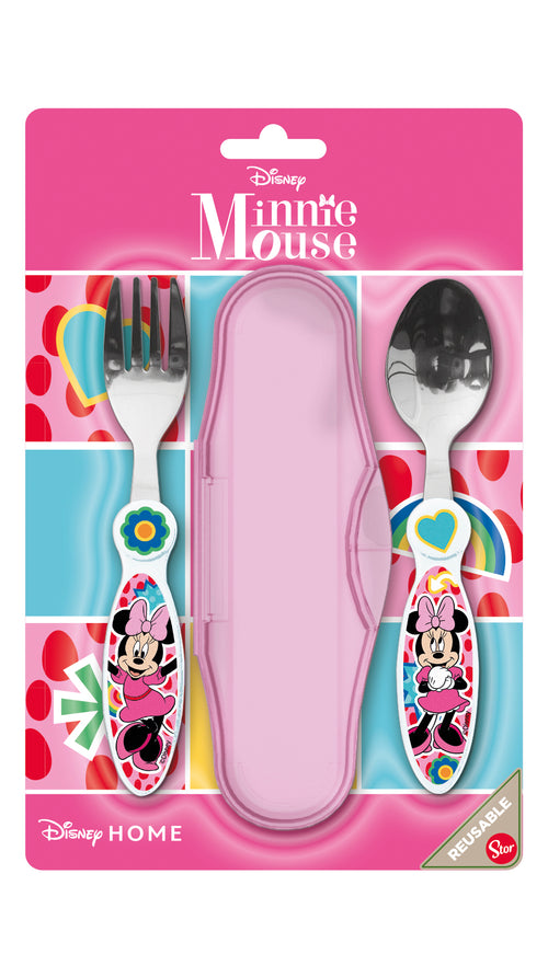 Stor Set de Cubiertos Metálicos 2 Unidades Minnie INVKY