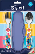 CUBIERTOS  METALICOS 2PCS STITCH