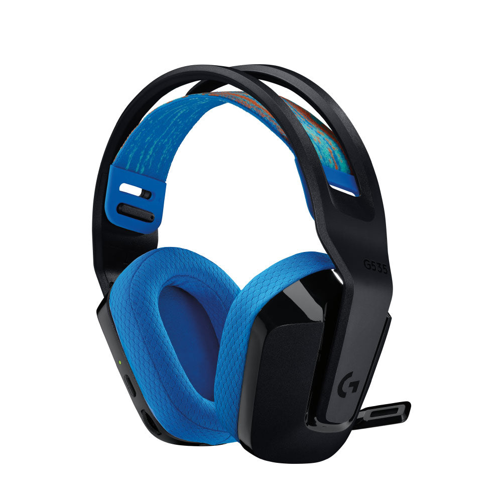 Audífono con Micrófono Logitech G535 Lightspeed para PS5 PS4 y PC Wireless Color Black Blue