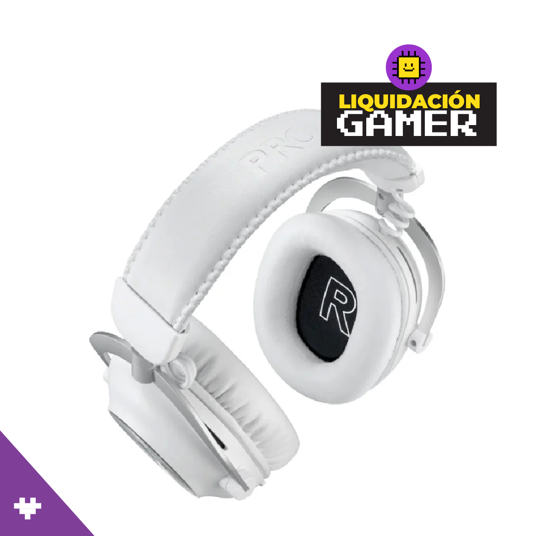 Audífono con Micrófono Logitech G PRO X 2 Lightspeed Wireless Bluetooth 3.5 mm Color White
