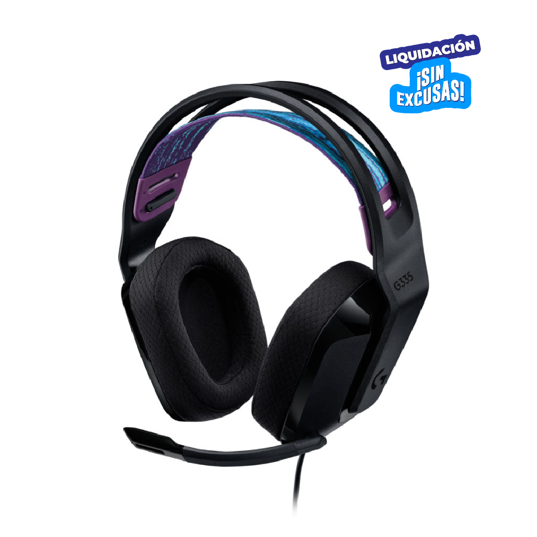 AUDIFONO C/MICROF. LOGITECH G335 BLACK (981-000977)-P