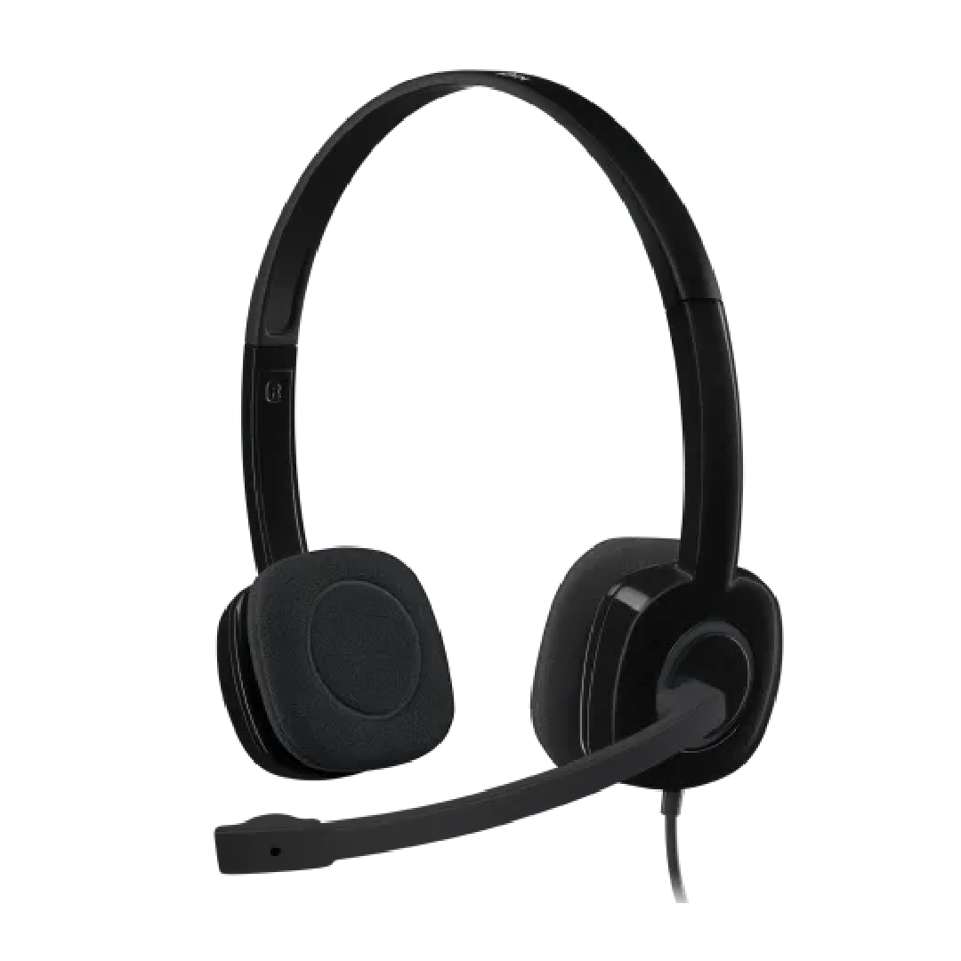 Audífono con Micrófono Logitech H151 Stereo Color Black