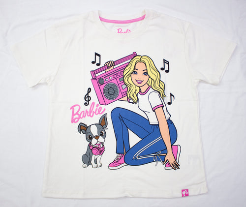 POLO MC HOLGADO MARFIL BARBIE