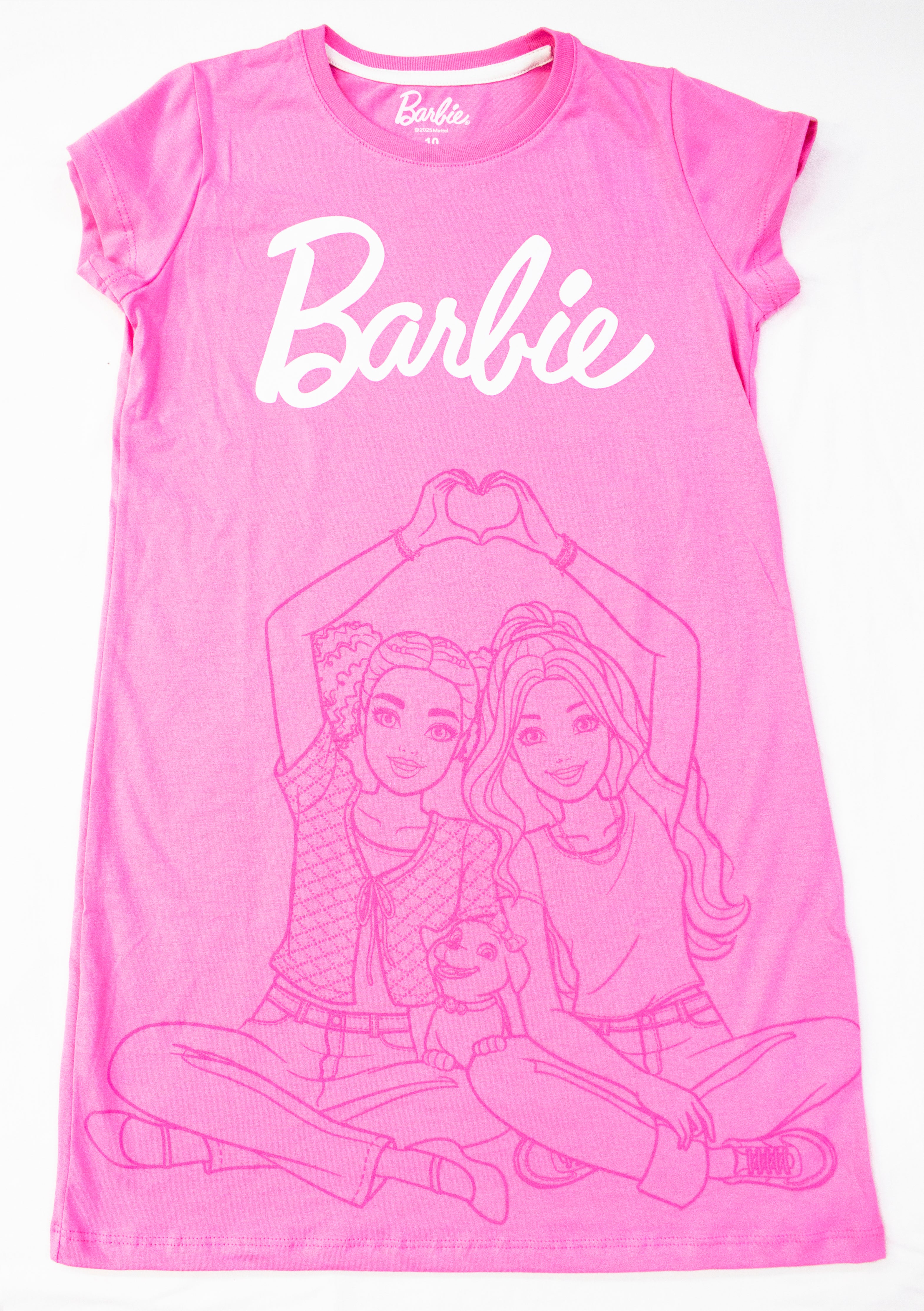 Pijama Camisón Barbie Color Chicle