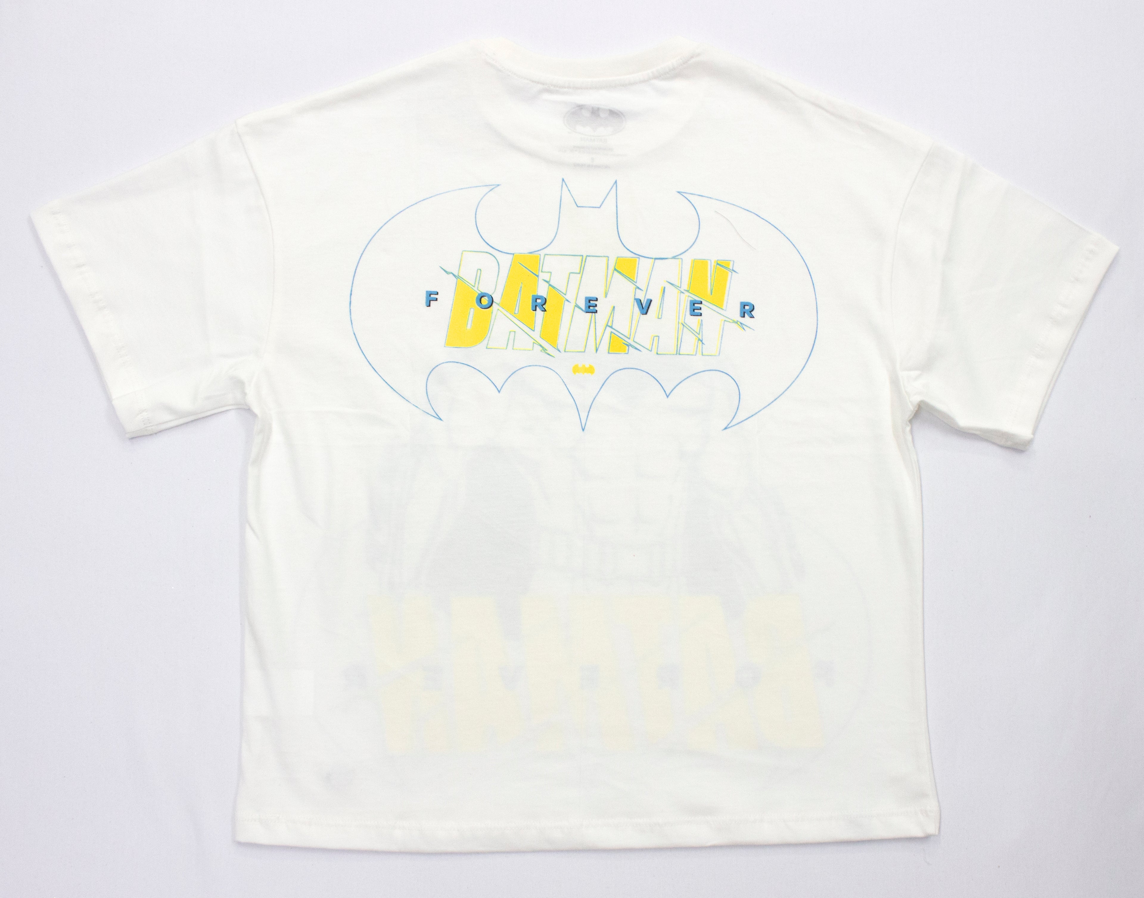 Polo Moda Manga Corta Oversized Batman Color Marfil