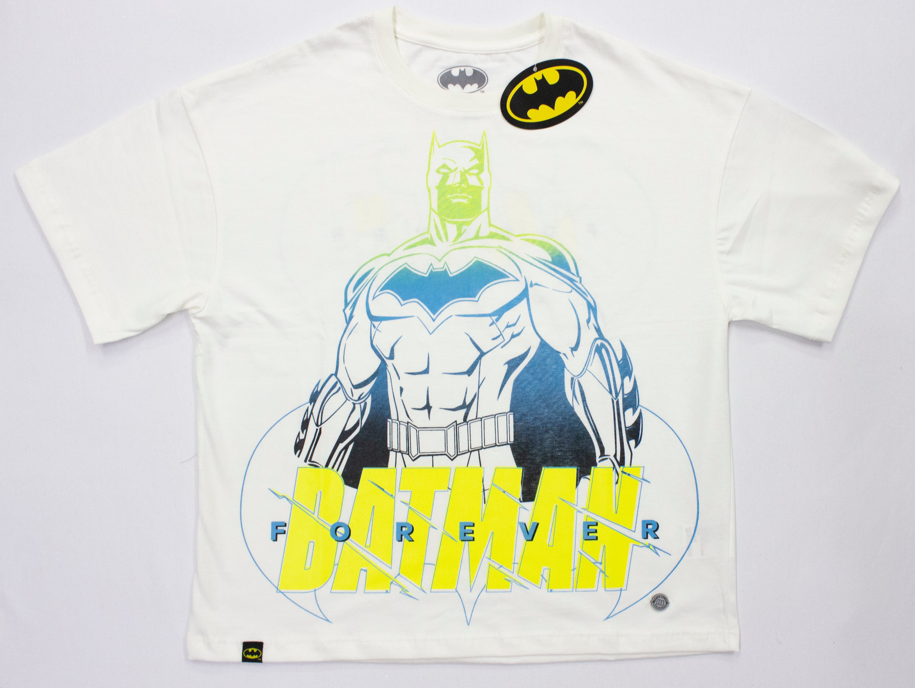 Polo Moda Manga Corta Oversized Batman Color Marfil
