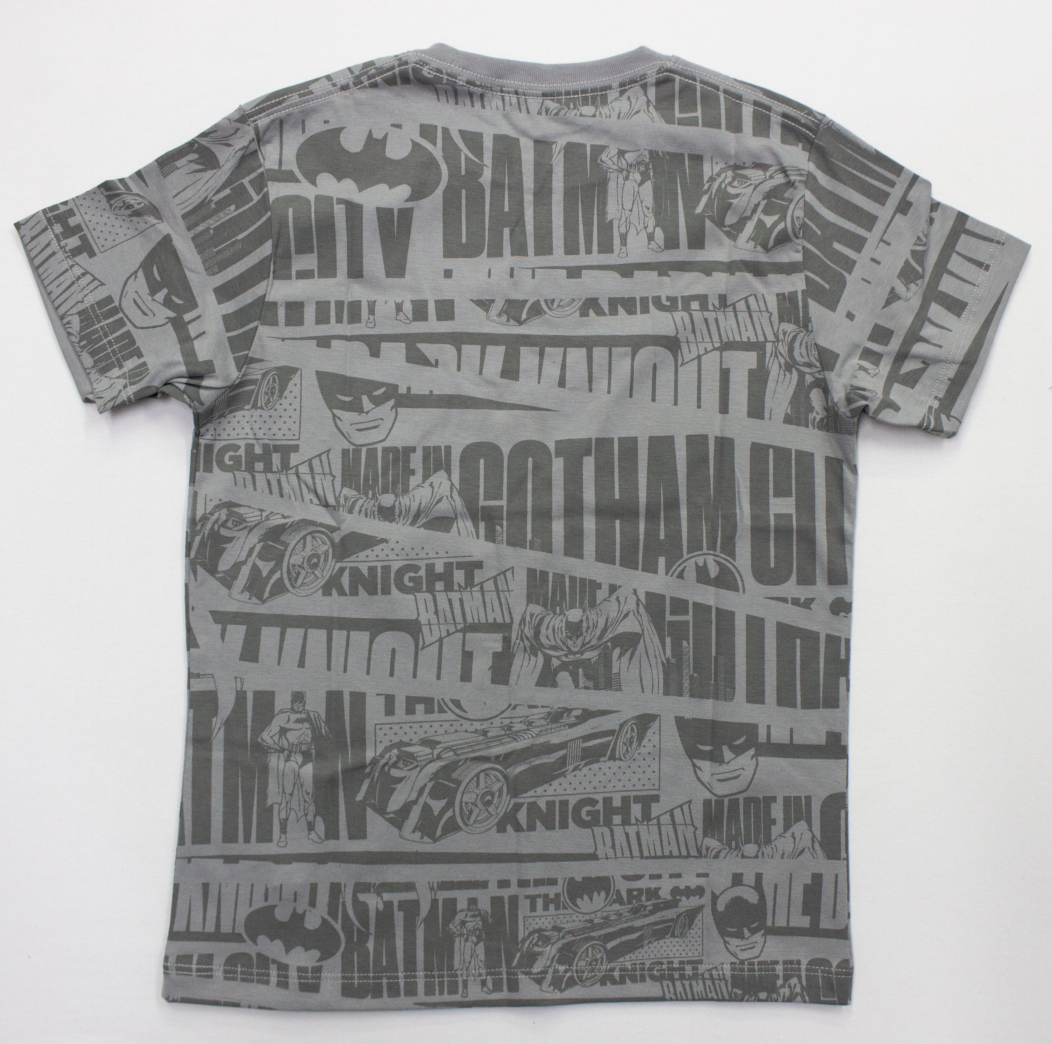 Polo Moda Manga Corta Batman Color Plata
