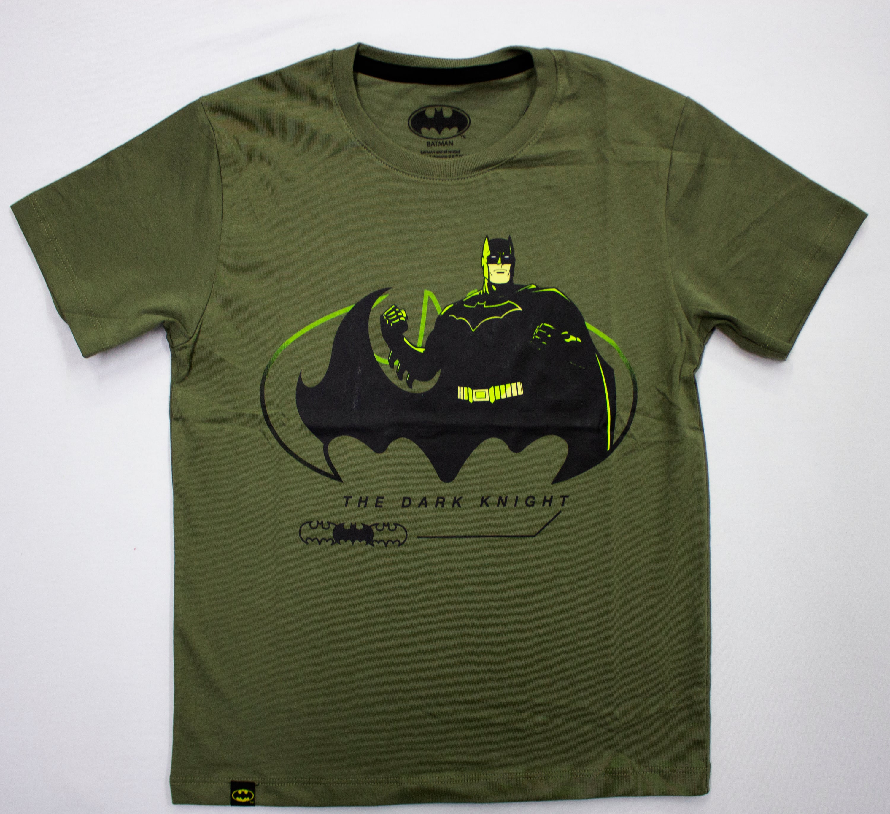 POLO BASICO MC VERDE BATMAN