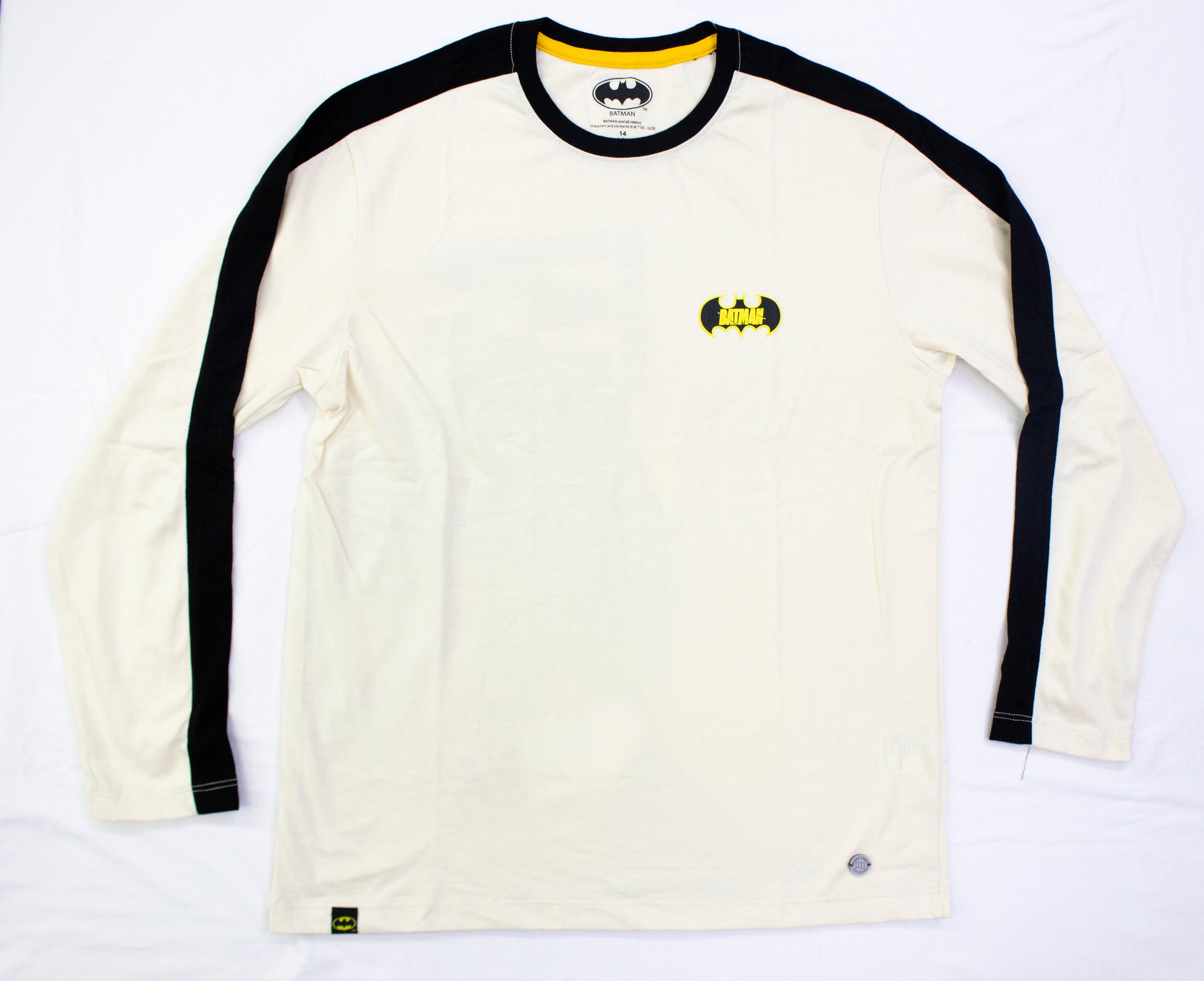 POLO MODA MC CREMA BATMAN