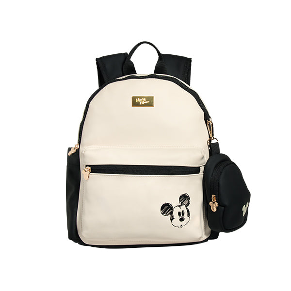 Mini Mochila Mickey Mouse Black & White