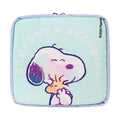 Estuche de cable Snoopy celeste