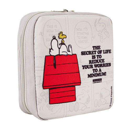 Estuche de cable Snoopy gris