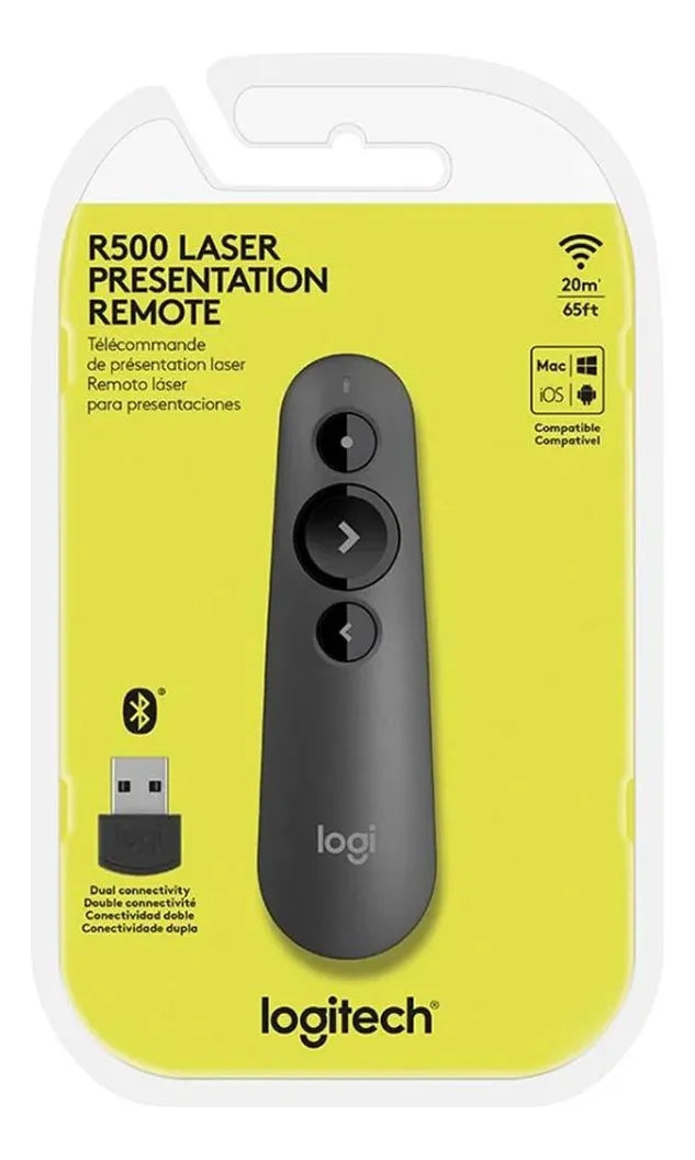 Puntero Logitech R500 Bluetooth / Wireless 20m Red Laser