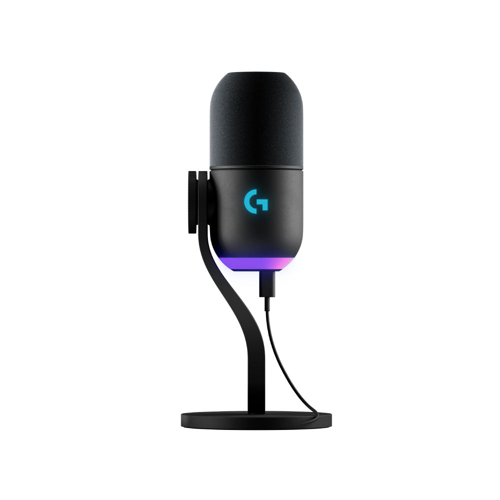 MICROFONO LOGITECH YETI GX SUPERCARDIOID USB P/STREAMING RGB LIGHTSYNC BLACK (988-000568)