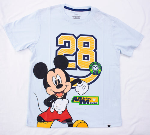 POLO BASICO MC CELESTE MICKEY MOUSE