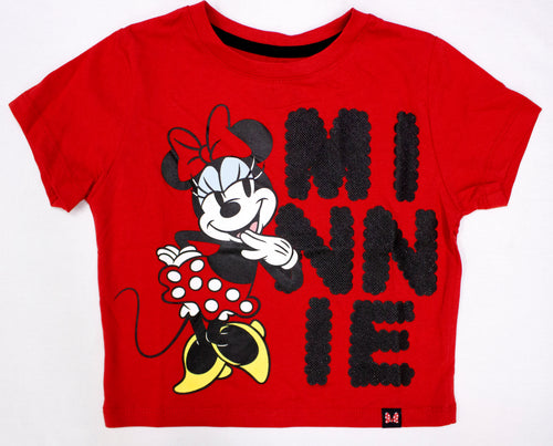 POLO BASICO MC ROJO MINNIE MOUSE NIÑA