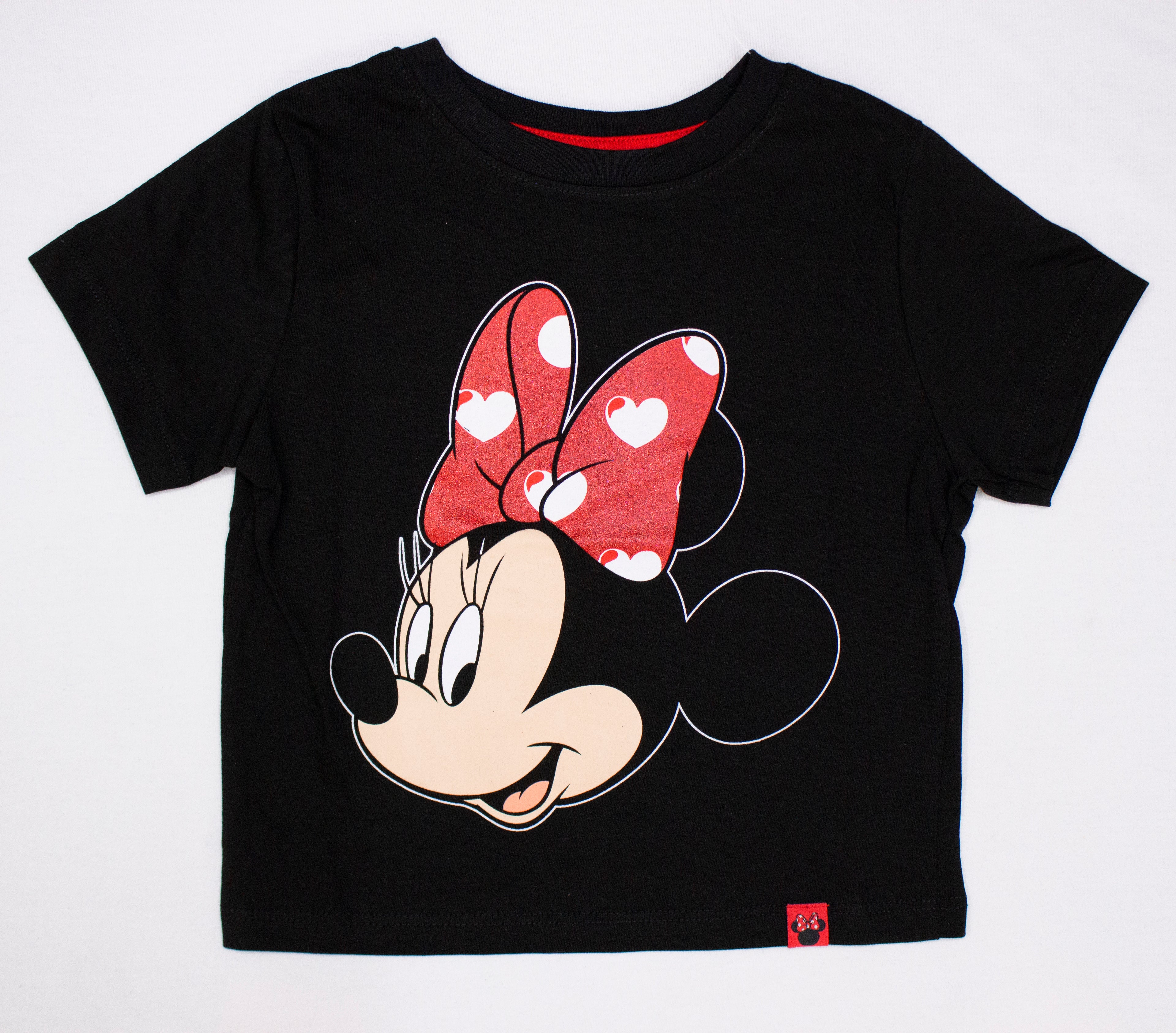 Polo Básico Manga Corta Minnie Mouse Niña Color Negro