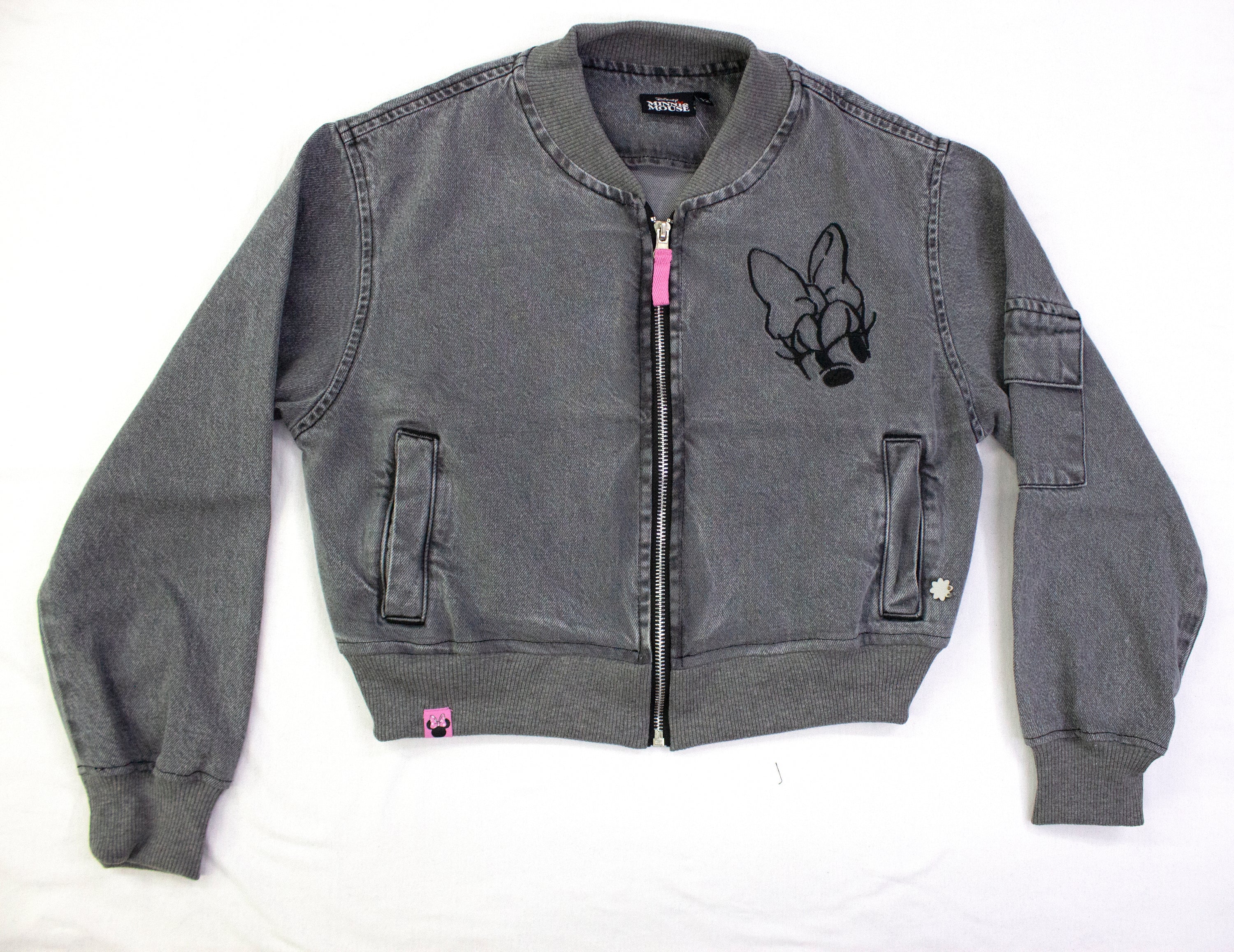 CASACA MODA GRIS MINNIE MOUSE NIÑA