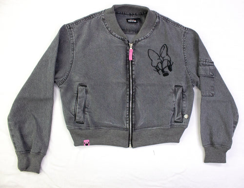 CASACA MODA GRIS MINNIE MOUSE NIÑA