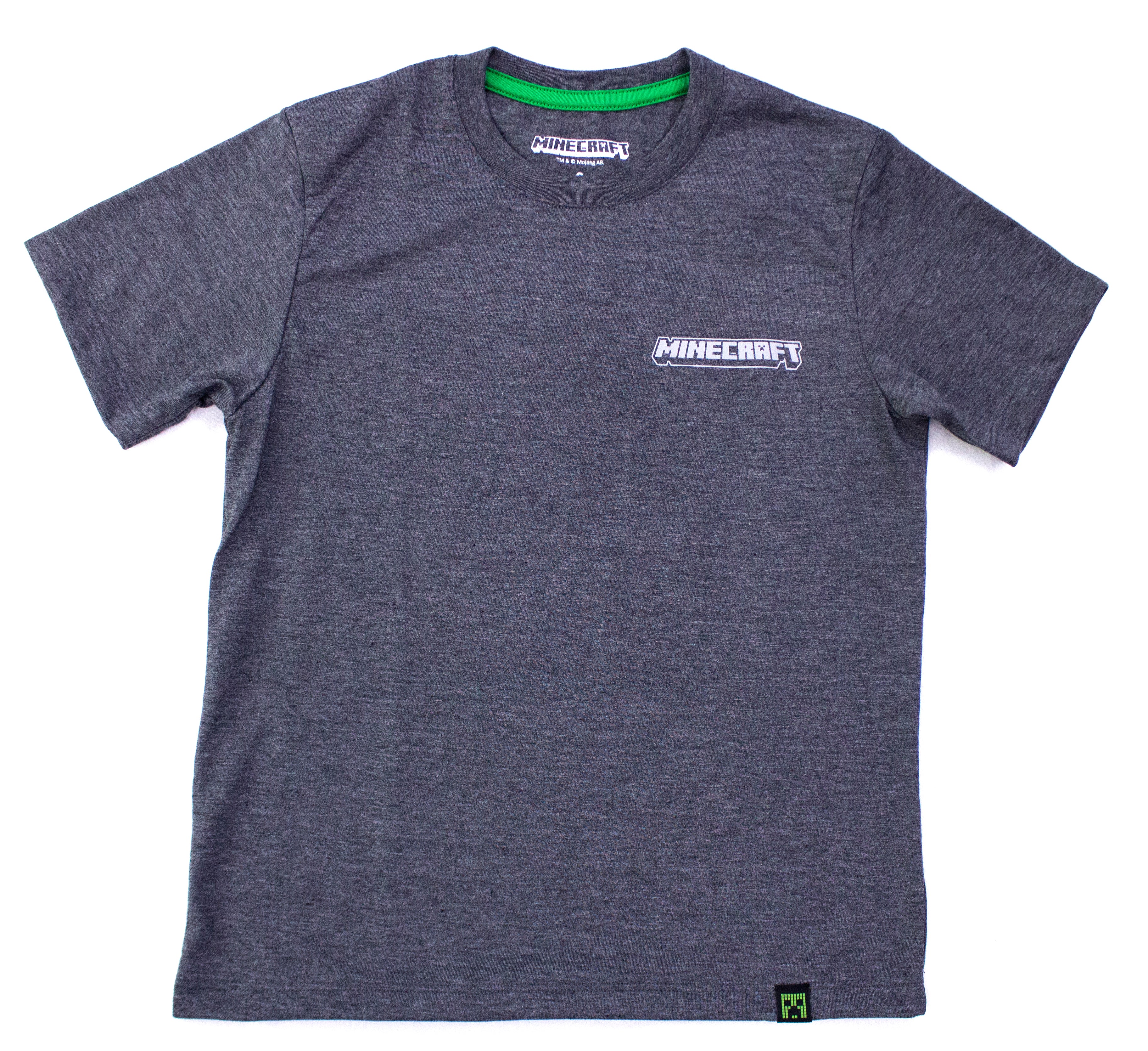 Polo Básico Manga Corta Minecraft Color Charcoal