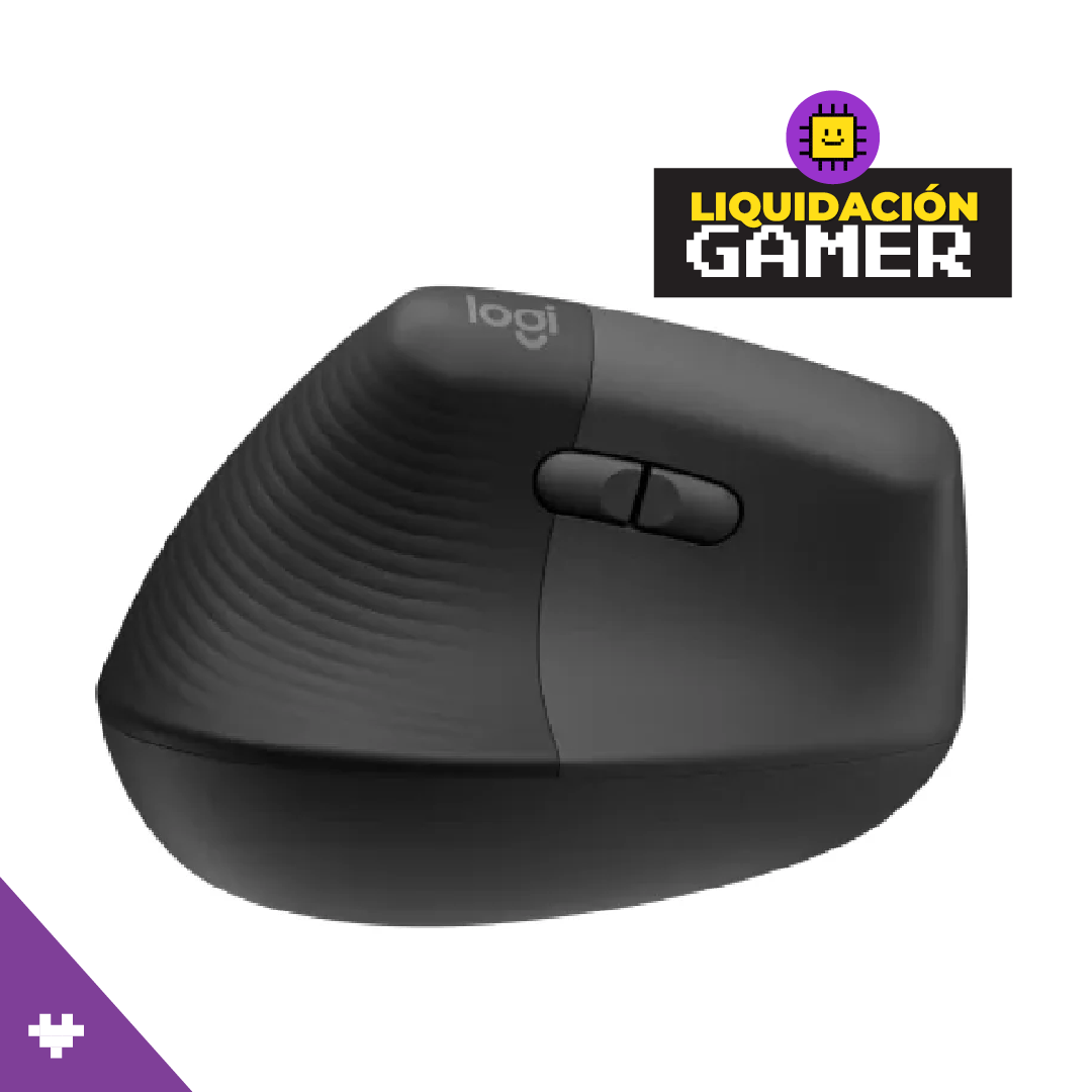 Mouse Logitech Lift Vertical Ergonomic Zurdo Wireless Bluetooth Color Black