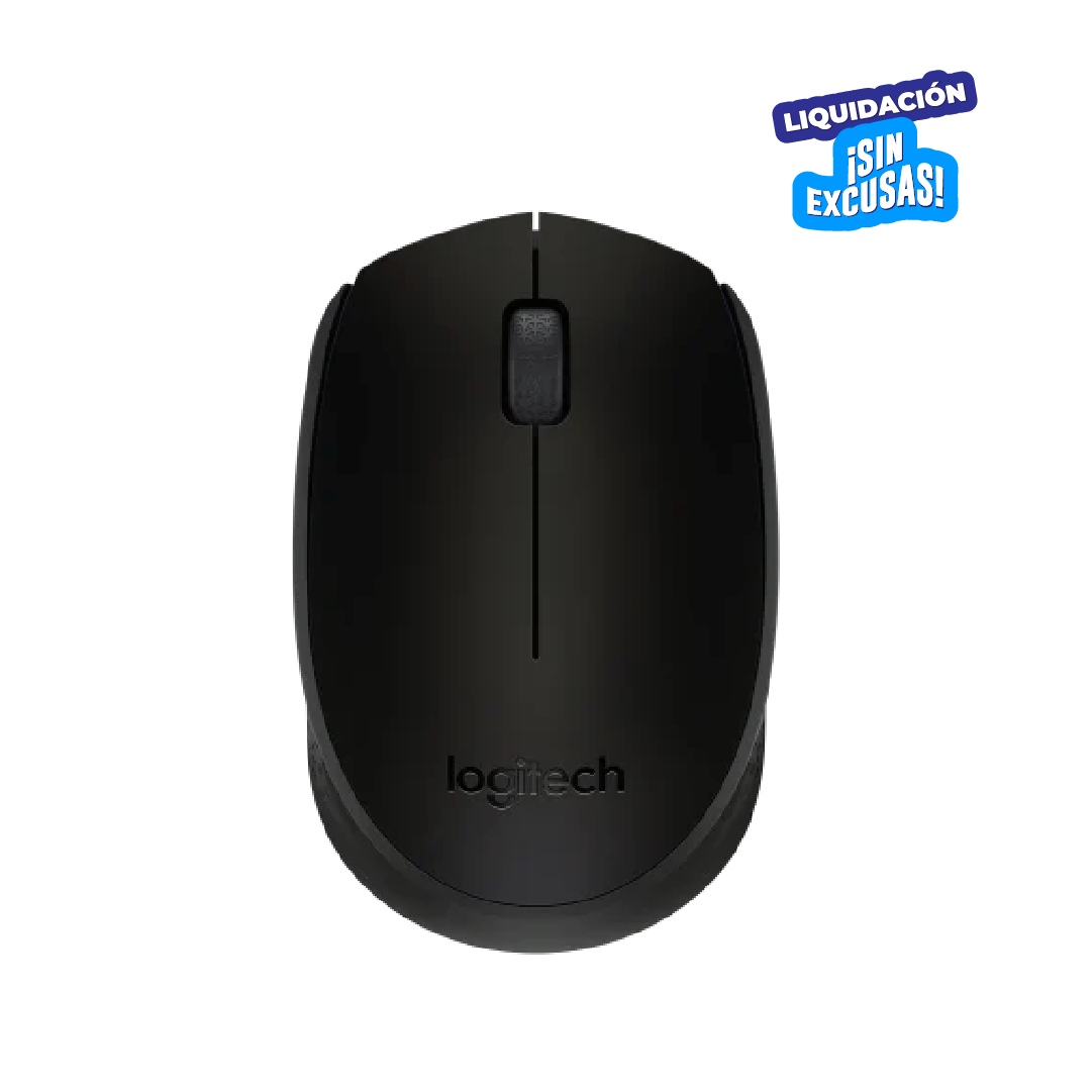 MOUSE LOGITECH M170 WIRELESS BLACK (910-004940)