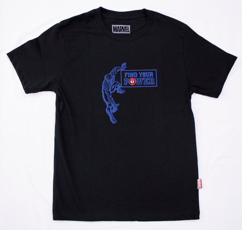 POLO BASICO MC NEGRO SPIDERMAN